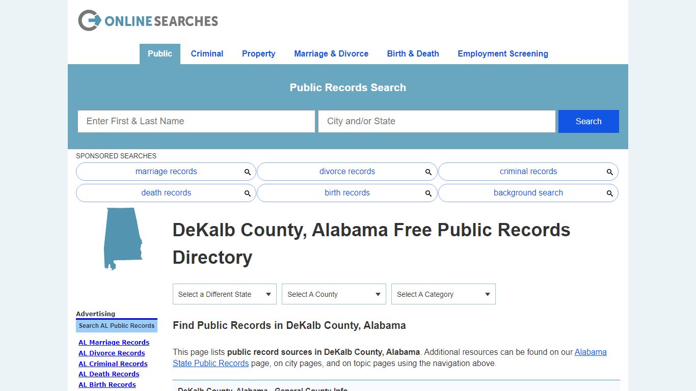 DeKalb County, Alabama Public Records Directory